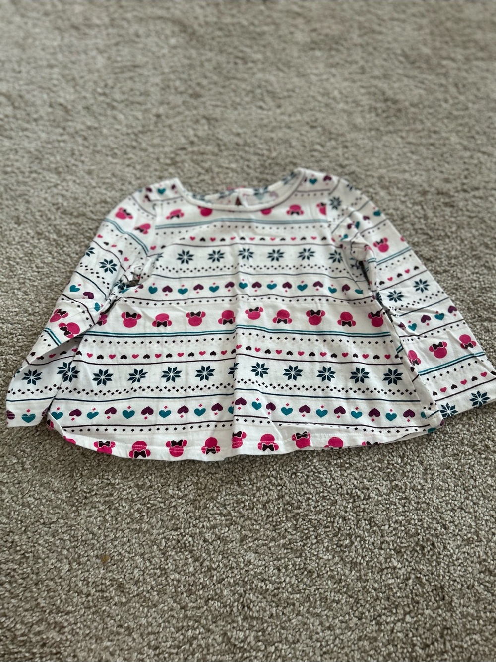 Disney Jumping Beans 24 Month White Minnie Mouse Top